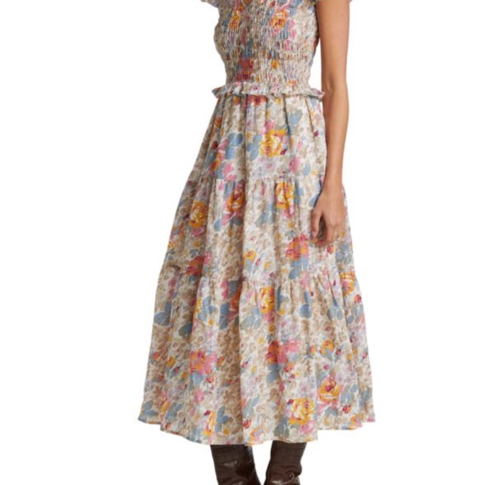 SEA Ines Floral Fit & Flare Dress - Picture 8 of 8